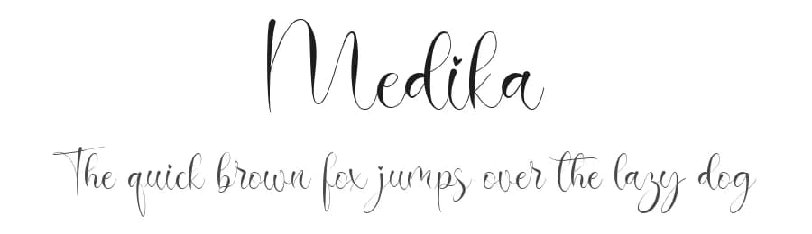 Medika by Nabila — Script Handwritten Font