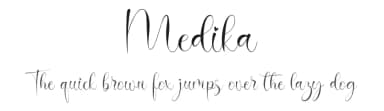 Medika by Nabila — Script Handwritten Font — thumbnail 1