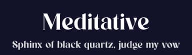 Meditative by UI Creative — Serif Font — thumbnail 2