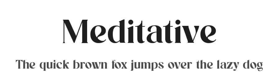 Meditative by UI Creative — Serif Font