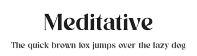 Meditative by UI Creative — Serif Font — thumbnail 1
