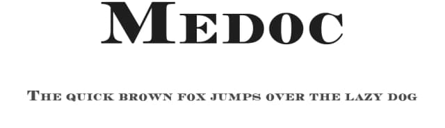 Medoc by Kustomtype — Serif Font