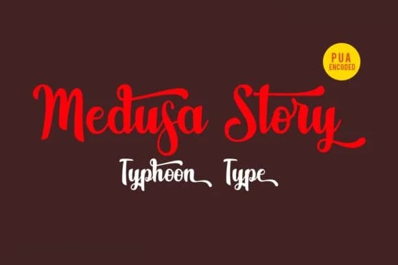 Medusa Story Font by Typhoon Type™ — Script Handwritten Font