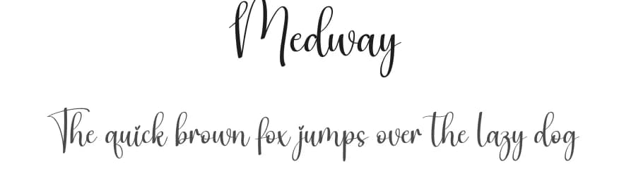 Medway by Scratchones — Script Handwritten Font