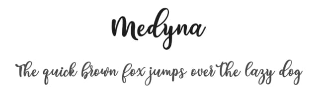 Medyna by Fanastudio — Script Handwritten Font