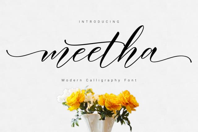 Meetha Font by FadeLine — Script Handwritten Font