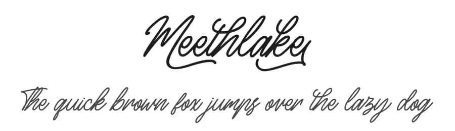 Meethlake by Garisman Studio — Script Handwritten Font