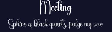 Meeting by Andi Moz — Script Handwritten Font — thumbnail 2