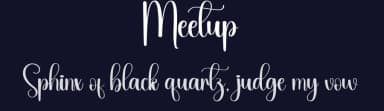 Meetup by Andi Moz — Script Handwritten Font — thumbnail 2