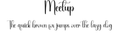 Meetup by Andi Moz — Script Handwritten Font — thumbnail 1