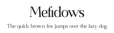 Mefidows by Letterena Studios — Serif Font — thumbnail 1