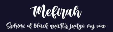 Mefirah by Awansenja Type — Script Handwritten Font — thumbnail 2