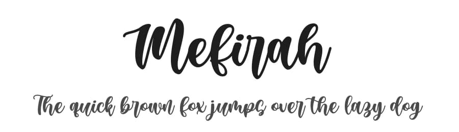 Mefirah by Awansenja Type — Script Handwritten Font