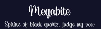 Megabite by www.movefont .com — Script Handwritten Font — thumbnail 2