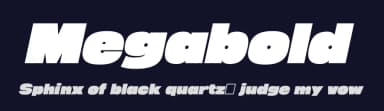 Megabold by Justin Penner — Sans Serif Font — thumbnail 2