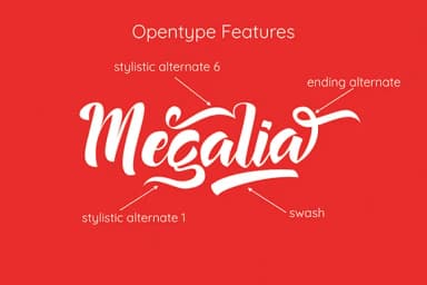 Megalia Font by Astageni — Script Handwritten Font — thumbnail 1