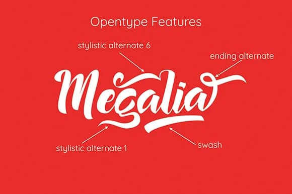 Megalia Font by Astageni — Script Handwritten Font
