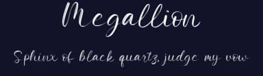 Megallion by Qwrtype Foundry — Script Handwritten Font — thumbnail 2