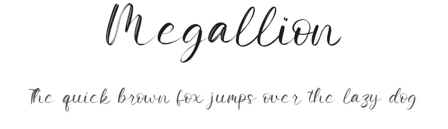 Megallion by Qwrtype Foundry — Script Handwritten Font