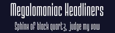 Megalomaniac Headliners by imagex — Sans Serif Font — thumbnail 2