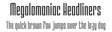 Megalomaniac Headliners by imagex — Sans Serif Font — thumbnail 1