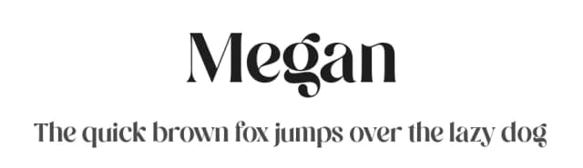 Megan by Sansakerta — Serif Font
