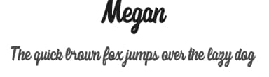 Megan by Billy Argel Fonts ® — Script Handwritten Font — thumbnail 1