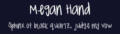 Megan Hand by Megan Toy — Script Handwritten Font — thumbnail 2
