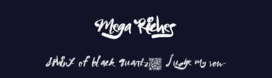 Mega Riches by Xerographer Fonts — Script Handwritten Font — thumbnail 2