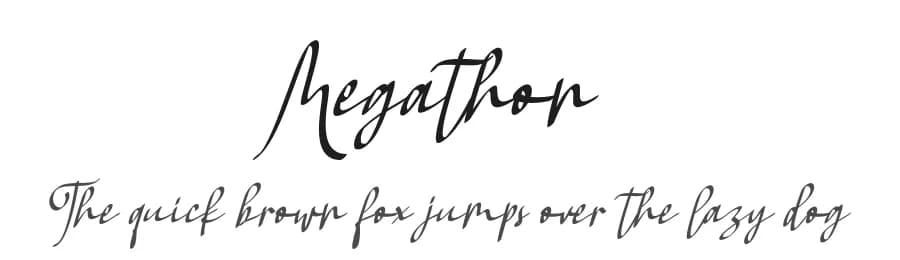 Megathon by Vunira Design — Script Handwritten Font