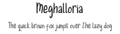 Meghalloria by Denny Sutanto — Script Handwritten Font — thumbnail 1