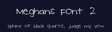 Meghans Font 2 by spacemanspiff86 — Script Handwritten Font — thumbnail 2