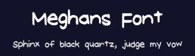 Meghans Font by spacemanspiff86 — Script Handwritten Font — thumbnail 2