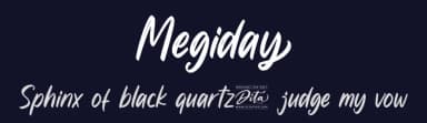 Megiday by Ditatype — Script Handwritten Font — thumbnail 2