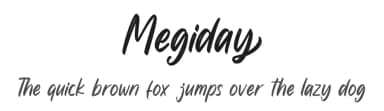 Megiday by Ditatype — Script Handwritten Font — thumbnail 1