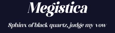 Megistica by Letterena Studios — Serif Font — thumbnail 2