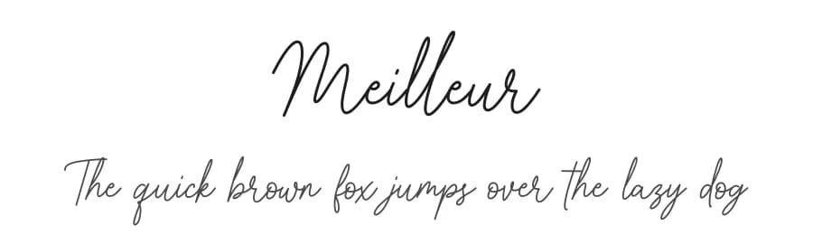 Meilleur by Heinzel Std — Script Handwritten Font — preview 1