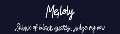 Meiloly by DYSA Studio — Script Handwritten Font — thumbnail 2