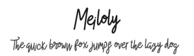 Meiloly by DYSA Studio — Script Handwritten Font — thumbnail 1