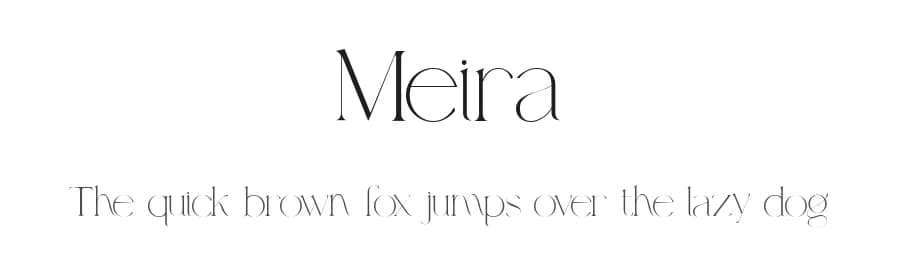 Meira by Sohel Studio — Serif Font