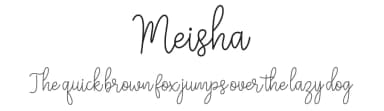 Meisha by Fanastudio — Script Handwritten Font — thumbnail 1