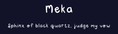 Meka by Mekaila Stefano — Script Handwritten Font — thumbnail 2
