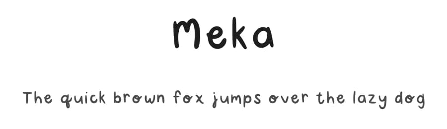 Meka by Mekaila Stefano — Script Handwritten Font