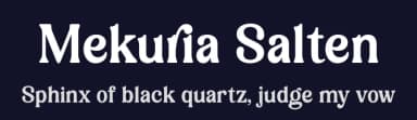 Mekuria Salten by HansCo — Serif Font — thumbnail 2