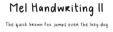 Mel Handwriting II by Missy S — Script Handwritten Font — thumbnail 1