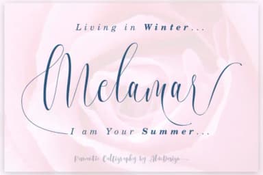 Melamar Font by aldedesign — Script Handwritten Font — thumbnail 1