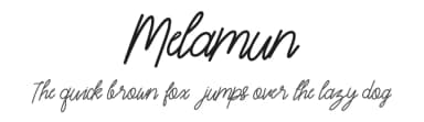 Melamun by 3w protype — Script Handwritten Font — thumbnail 1