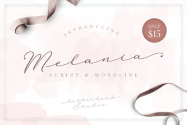 Melania Script Font by letterhend — Script Handwritten Font — thumbnail 1