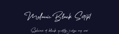 Melanic Black Script by Wahyu & Sani Co. — Script Handwritten Font — thumbnail 2