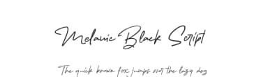 Melanic Black Script by Wahyu & Sani Co. — Script Handwritten Font — thumbnail 1